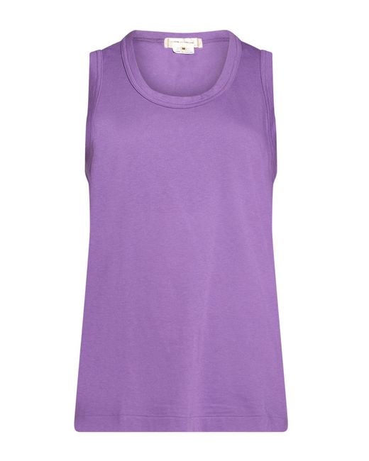 Comme des Garçons Purple Tank Top Cotton