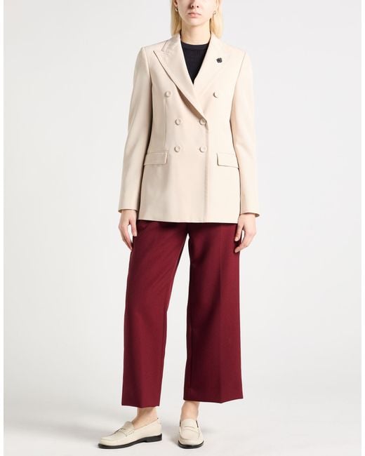 Lardini Natural Blazer Polyester, Rayon, Elastane