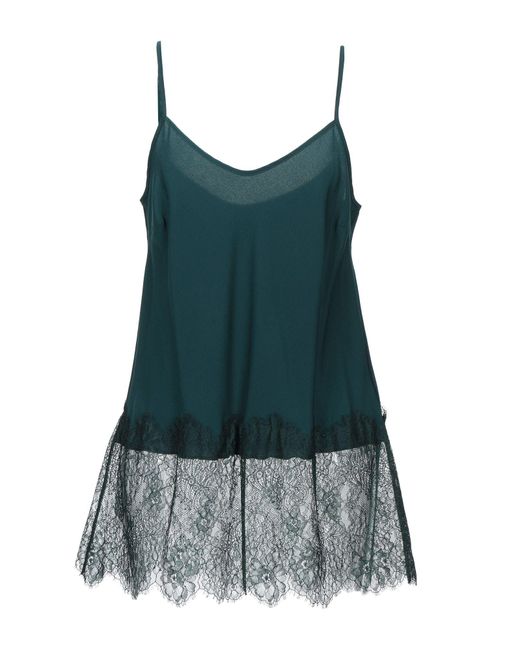 Twinset Green Top Polyester, Polyamide