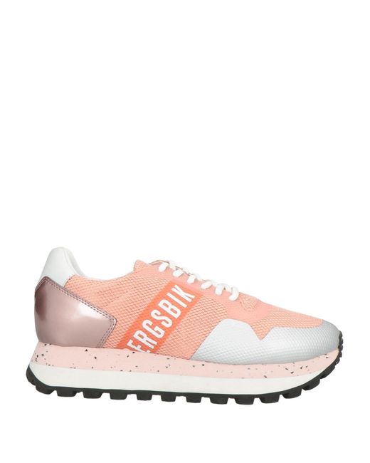 Bikkembergs Pink Blush Sneakers Textile Fibers