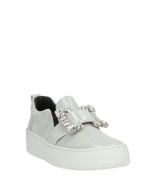 Sergio Rossi White Light Sneakers Leather