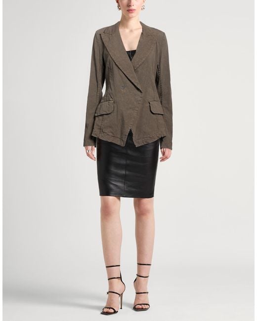 Masnada Green Blazer Linen, Viscose, Elastane
