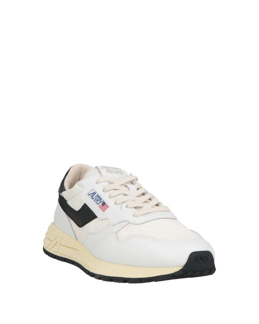Autry White Sneakers Leather, Nylon for men