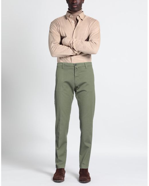 Luigi Borrelli Napoli Green Trouser for men