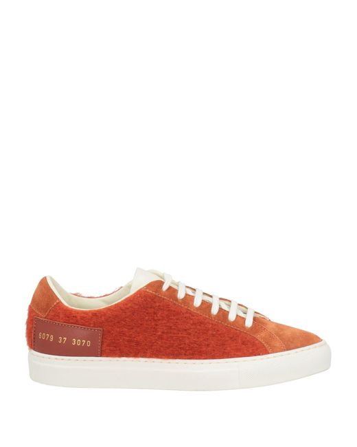 Common Projects Red Sneakers