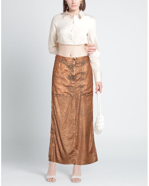 Masnada Brown Maxi Skirt
