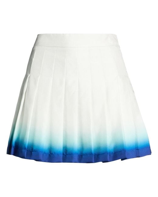 Casablanca Blue Mini Skirt Silk