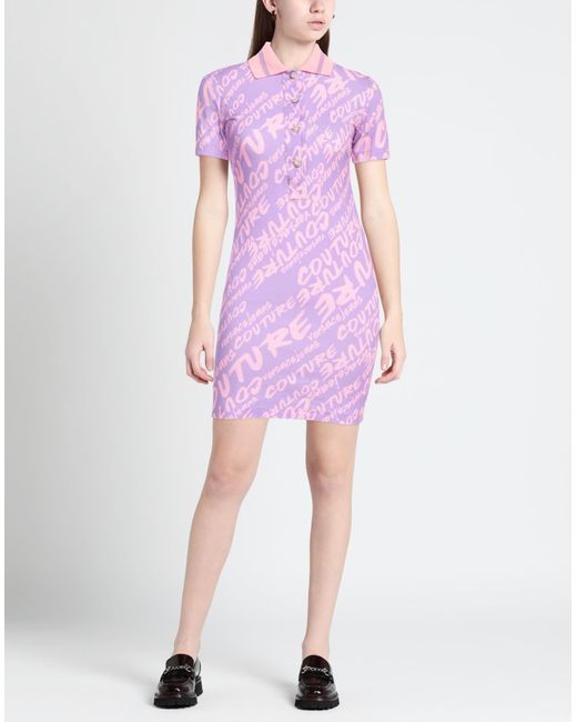 Versace Purple Mini Dress