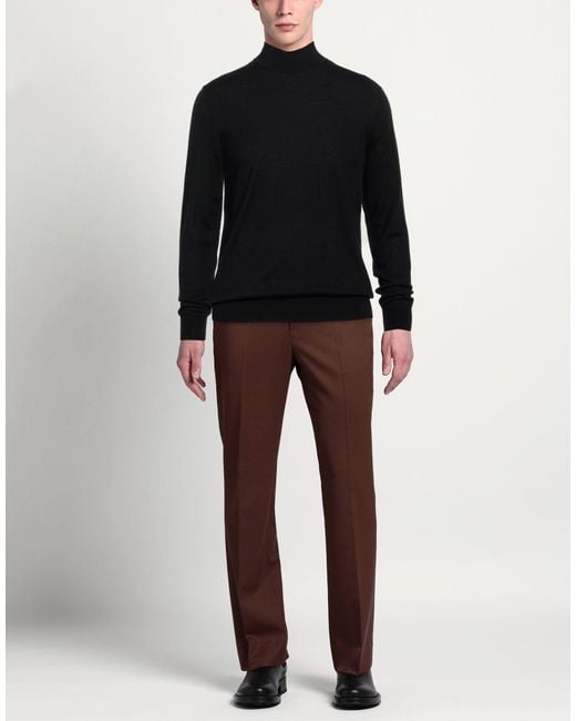 White Wise Black Turtleneck for men