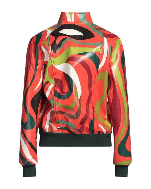 Emilio Pucci Red Jacke & Anorak