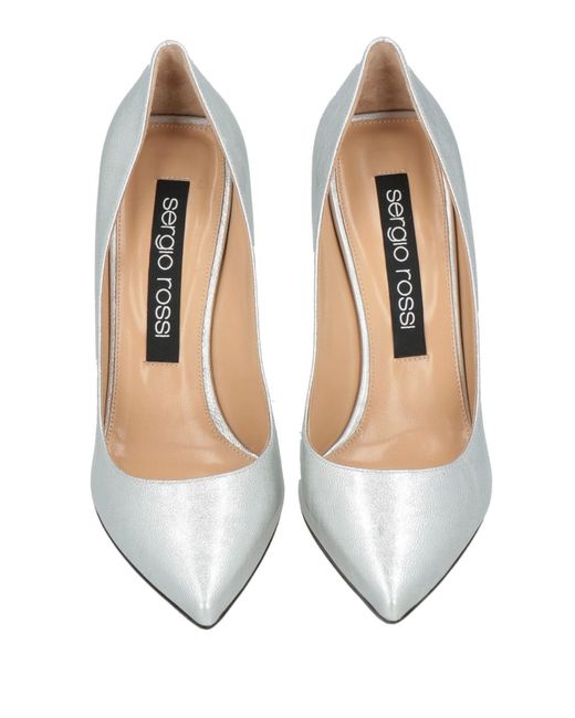 Sergio Rossi White Pumps Leather