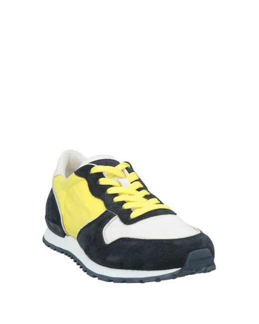 Tod's Yellow Sneakers Soft Leather, Textile Fibers for men