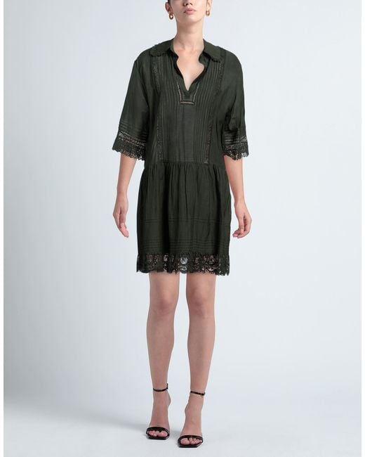 Zadig & Voltaire Black Mini Dress Cotton, Viscose