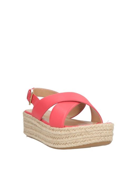 Sergio Rossi Pink Espadrilles Leather