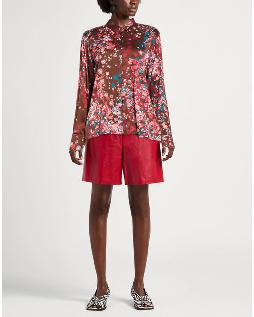 Robert Friedman Red Shirt Viscose, Elastane