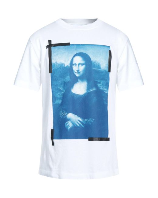 Off-White c/o Virgil Abloh T-shirt in Blue for Men | Lyst