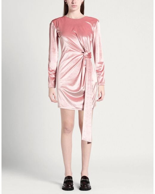 Marc Ellis Pink Mini Dress Polyester, Elastane
