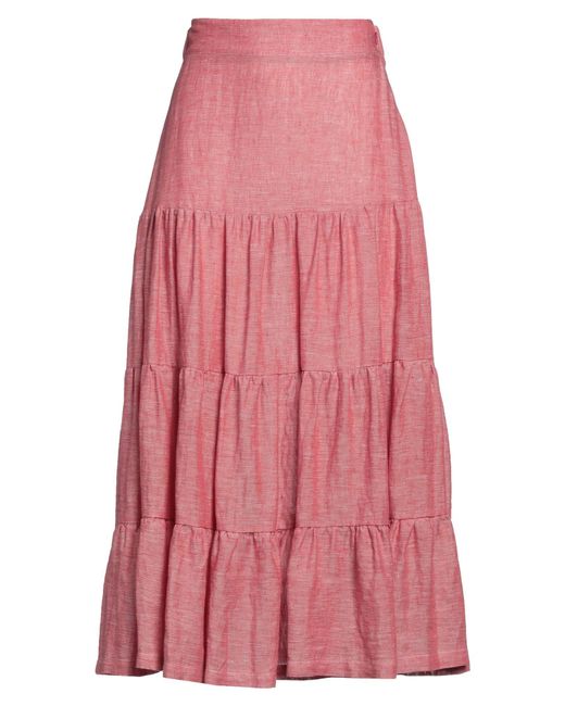 Vicario Cinque Pink Midi Skirt