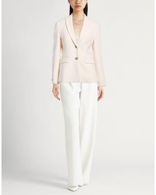 Peserico Natural Blazer Polyester, Viscose, Cotton, Elastane
