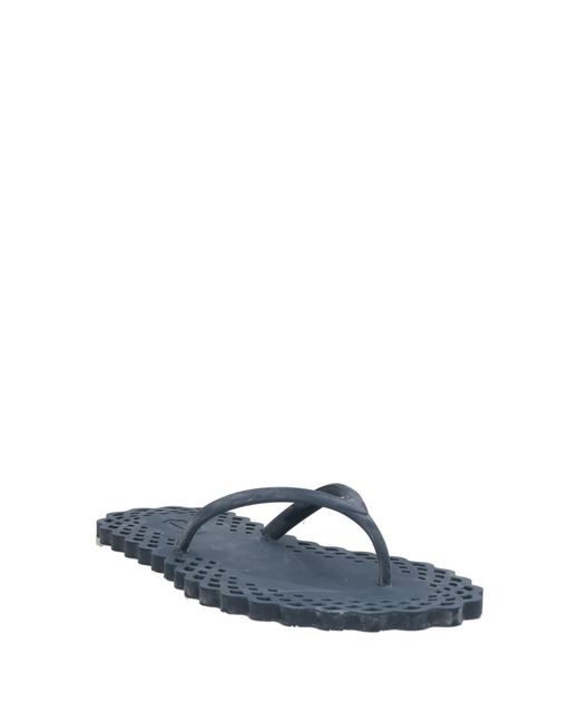 Carlotha Ray Blue Thong Sandal Rubber