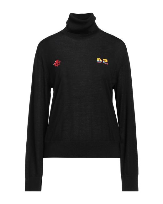 Col roulé DSquared² en coloris Black