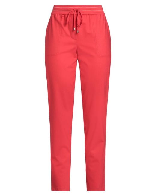 Lorena Antoniazzi Red Pants Virgin Wool, Elastane