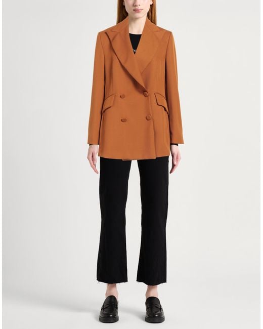 Ballantyne Brown Blazer Polyester, Virgin Wool