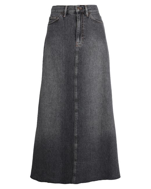 TOPSHOP Gray Denim Skirt