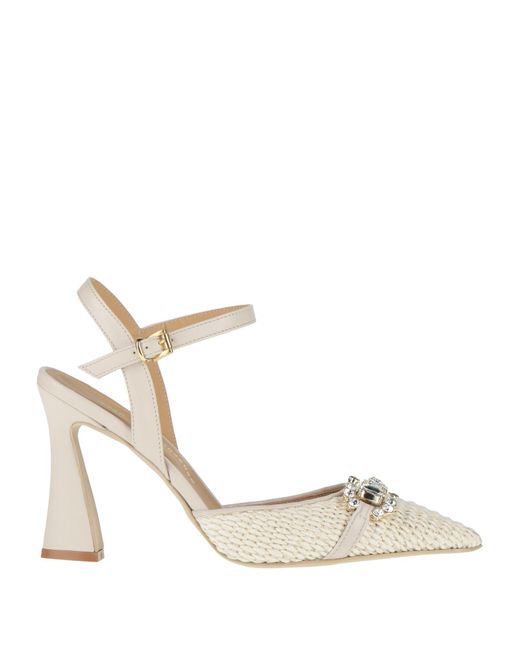 Sergio Cimadamore Metallic Pumps Textile Fibers, Leather