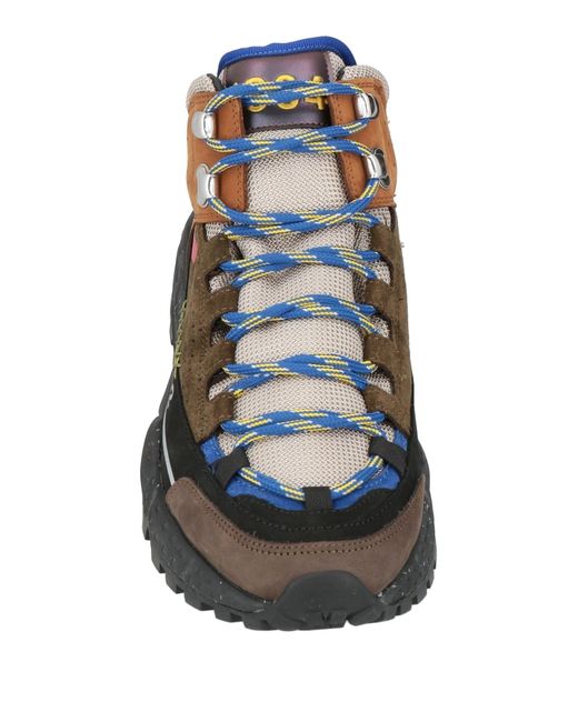 DSquared² Green Ankle Boots Calfskin, Textile Fibers for men