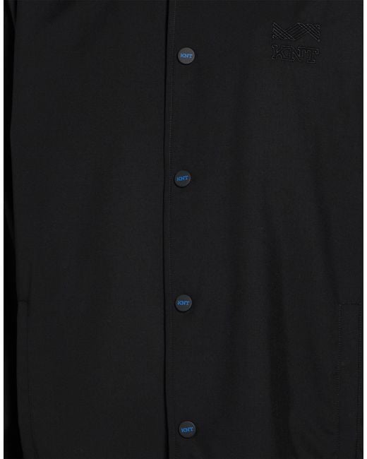 Kiton Black Knt Jacket Virgin Wool for men