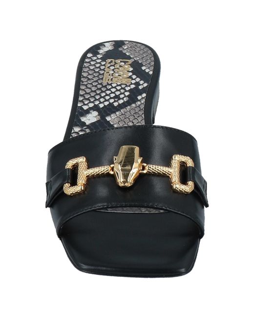 Roberto Cavalli Black Sandals