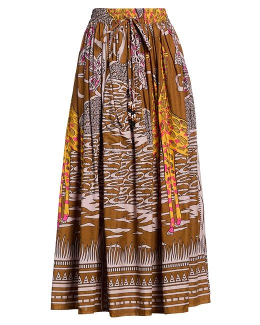 CONNOR & BLAKE Brown Maxi Skirt Cotton