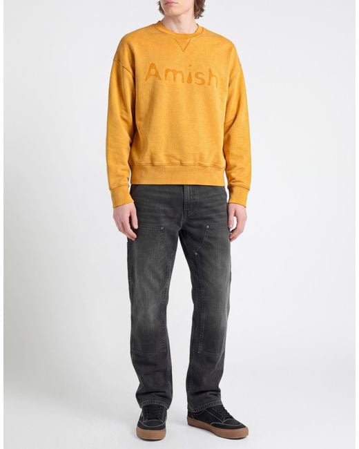 Amish Supplies Yellow Sweatshirt Cotton for men