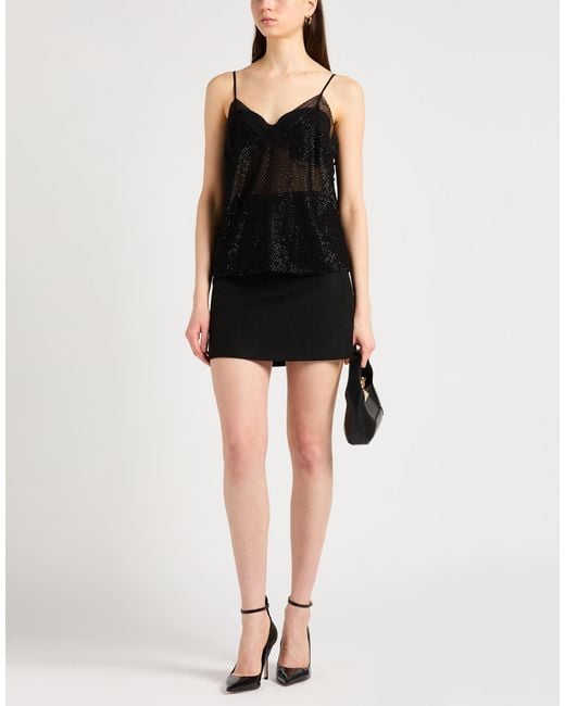 Elisabetta Franchi Black Top Viscose