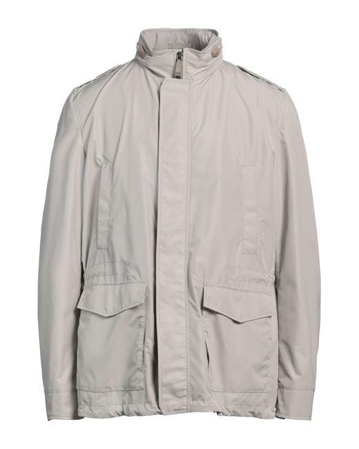 Herno Gray Jacket Polyester, Viscose for men