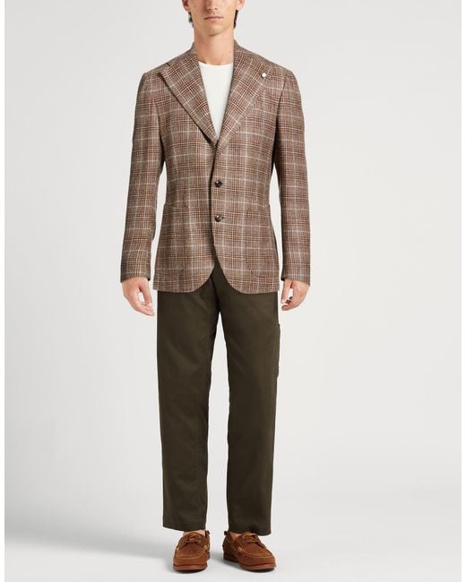 Luigi Bianchi Brown Blazer for men