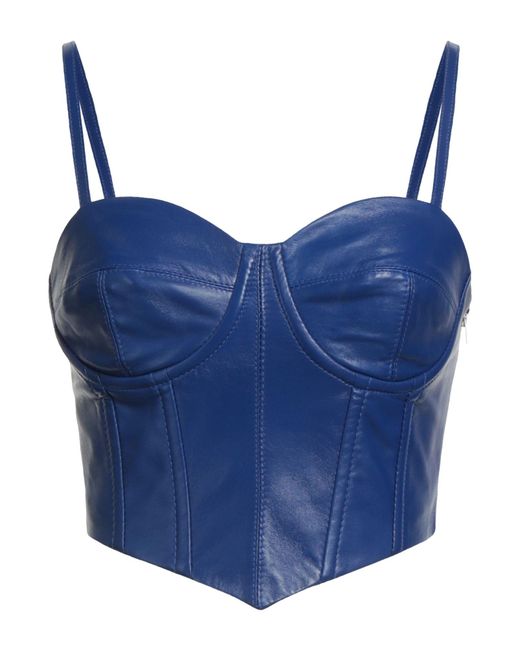 Dondup Blue Top Lambskin