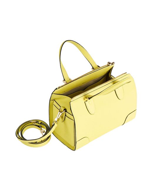 Valextra Yellow Handbag