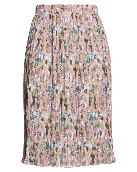 Camicettasnob Brown Midi Skirt Polyester