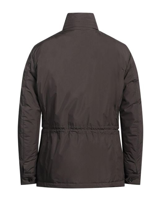 Moorer Black Dark Jacket Polyester for men