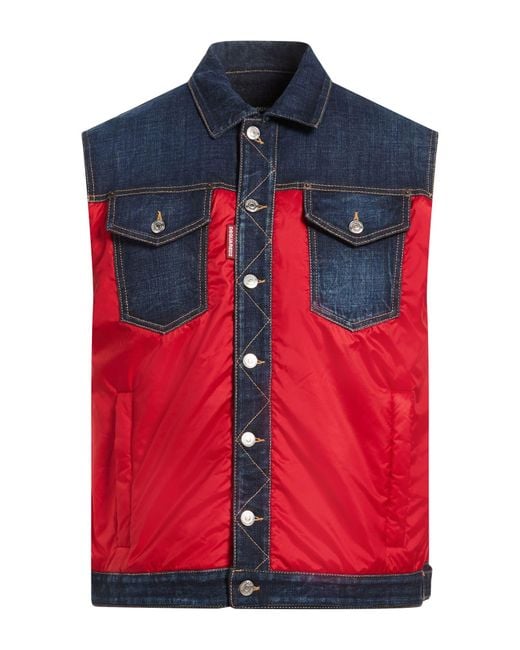 DSquared² Red Gilet for men