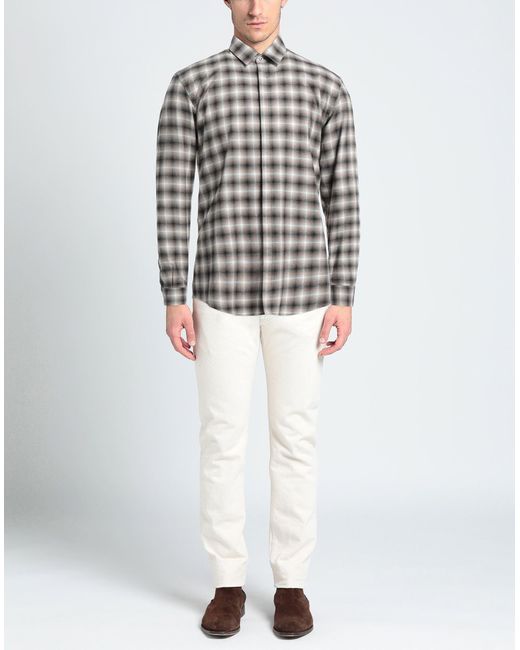 Daniele Alessandrini Gray Shirt for men