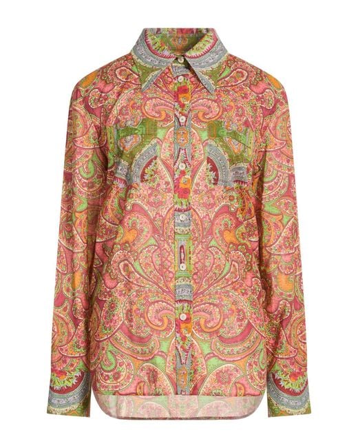 Valentino Garavani Orange Shirt Cotton