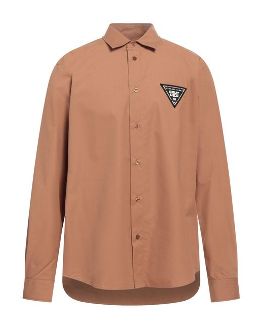 Versace Brown Shirt Cotton for men