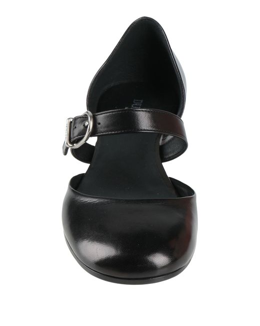 DURAZZI MILANO Black Ballet Flats Leather