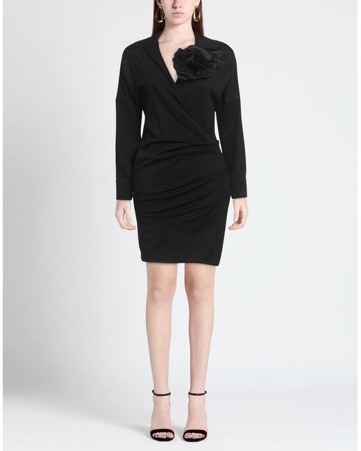 Soallure Black Mini Dress Viscose, Polyamide, Elastane
