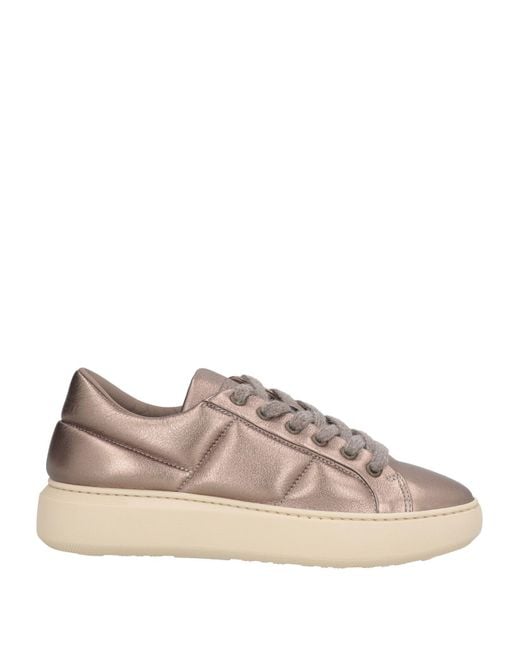 Stokton Women's Bronze Sneakers Leather