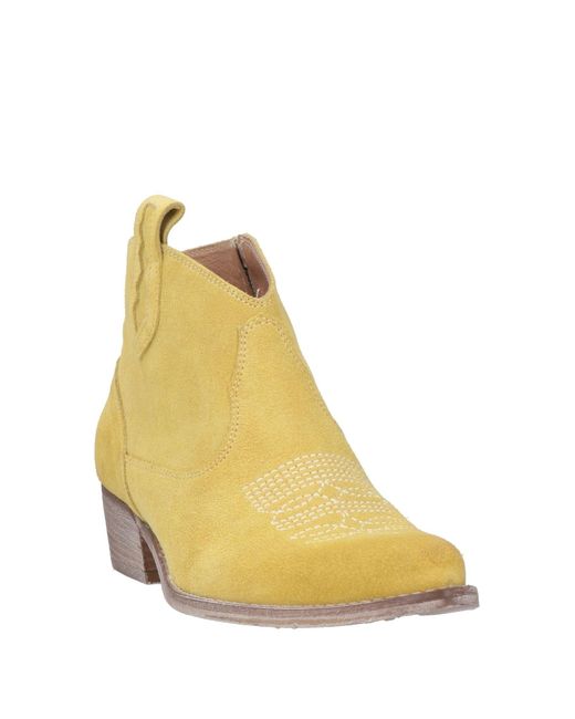 Ovye' By Cristina Lucchi Yellow Ankle Boots