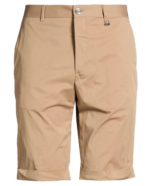 Tombolini Natural Shorts & Bermuda Shorts Cotton, Polyamide, Elastane for men